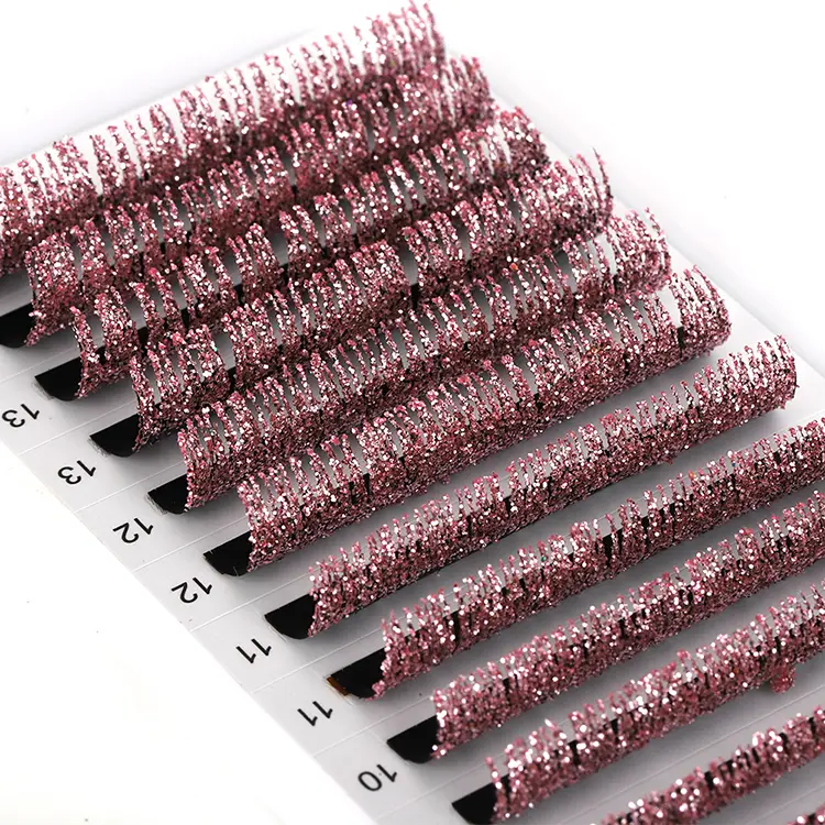 Lashes lonracha glitter bándearg
